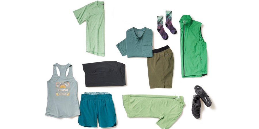 Product shot of cycling clothing