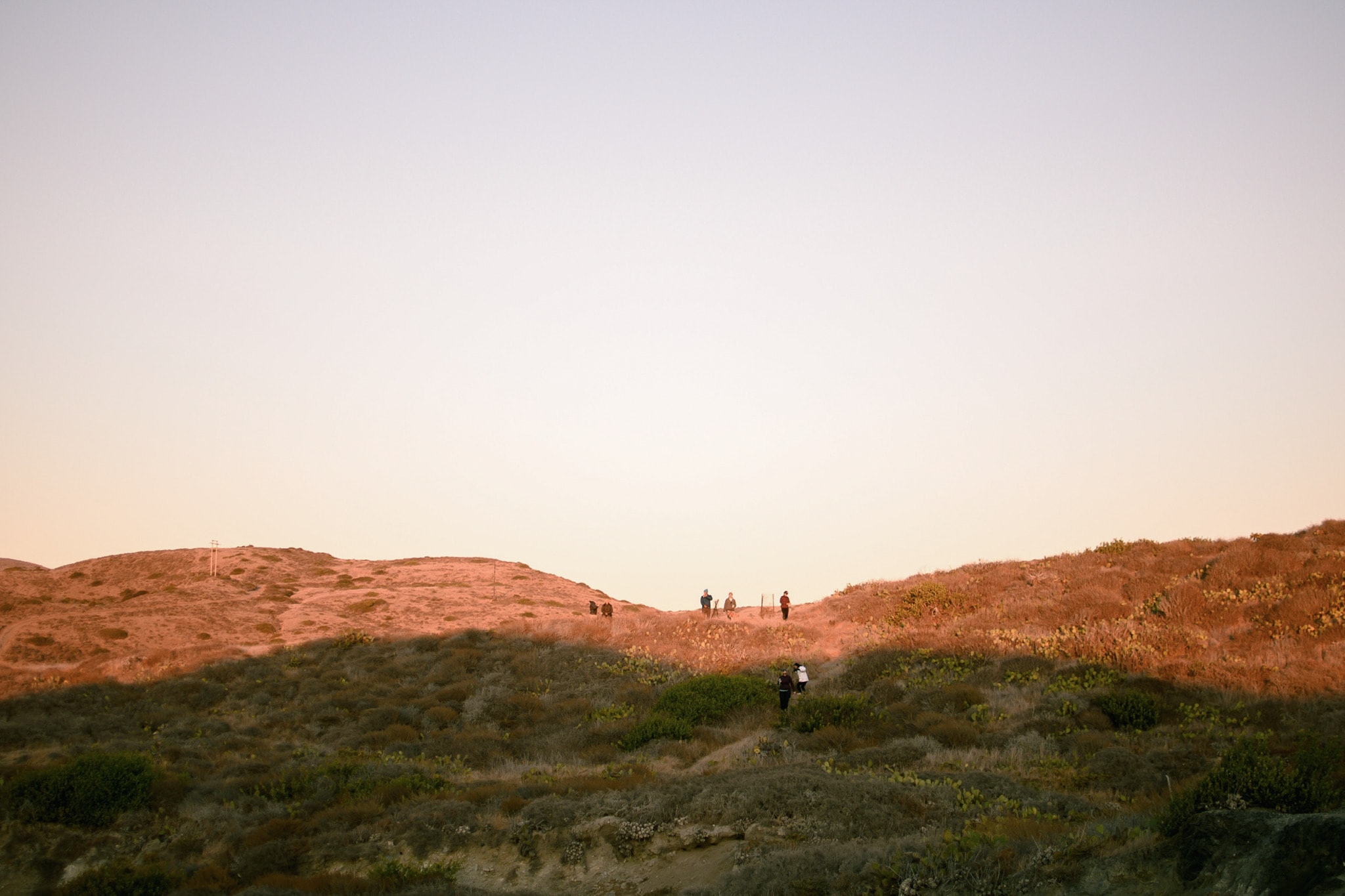 A photo by REI Co-op Member Yvonne L. of the vista during a fall hike through hilly shrubland.