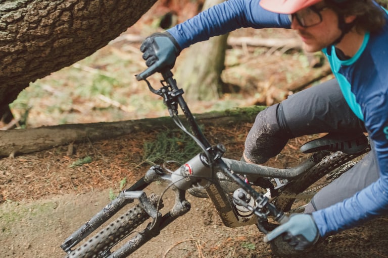 Bike gloves add comfort and control when biking.