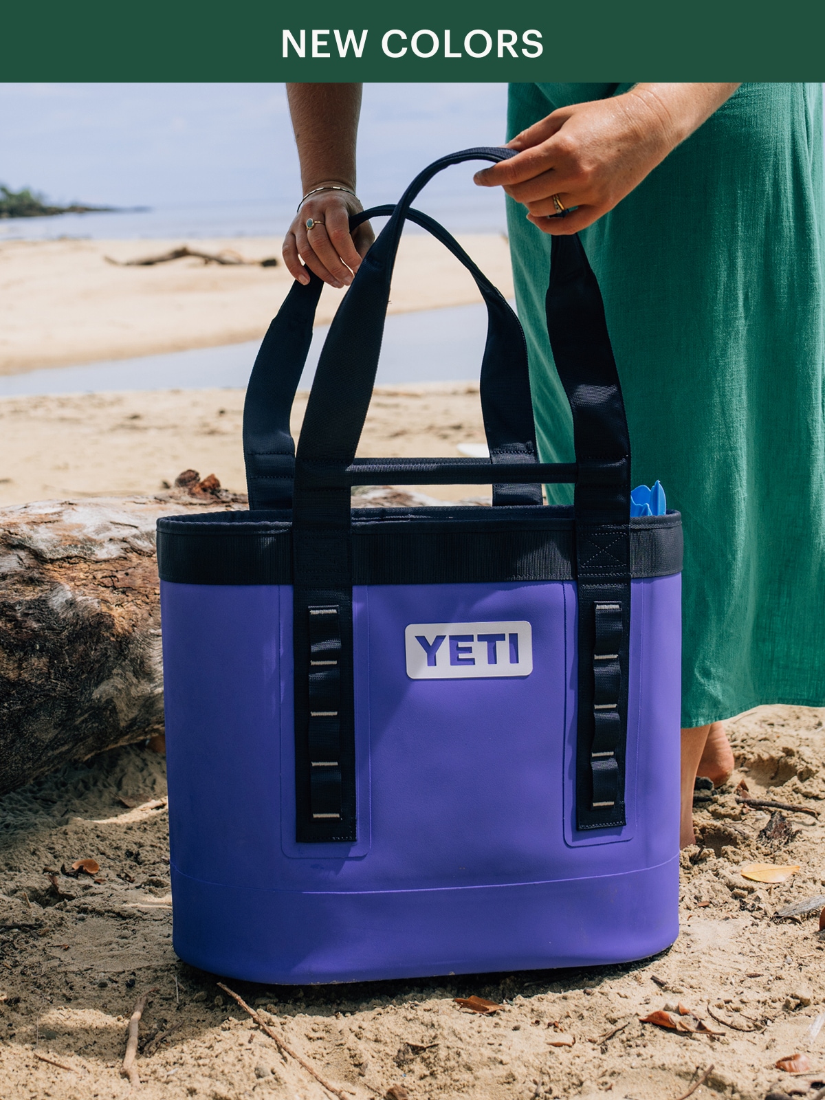 The YETI carryall in the new Ultramarine color.