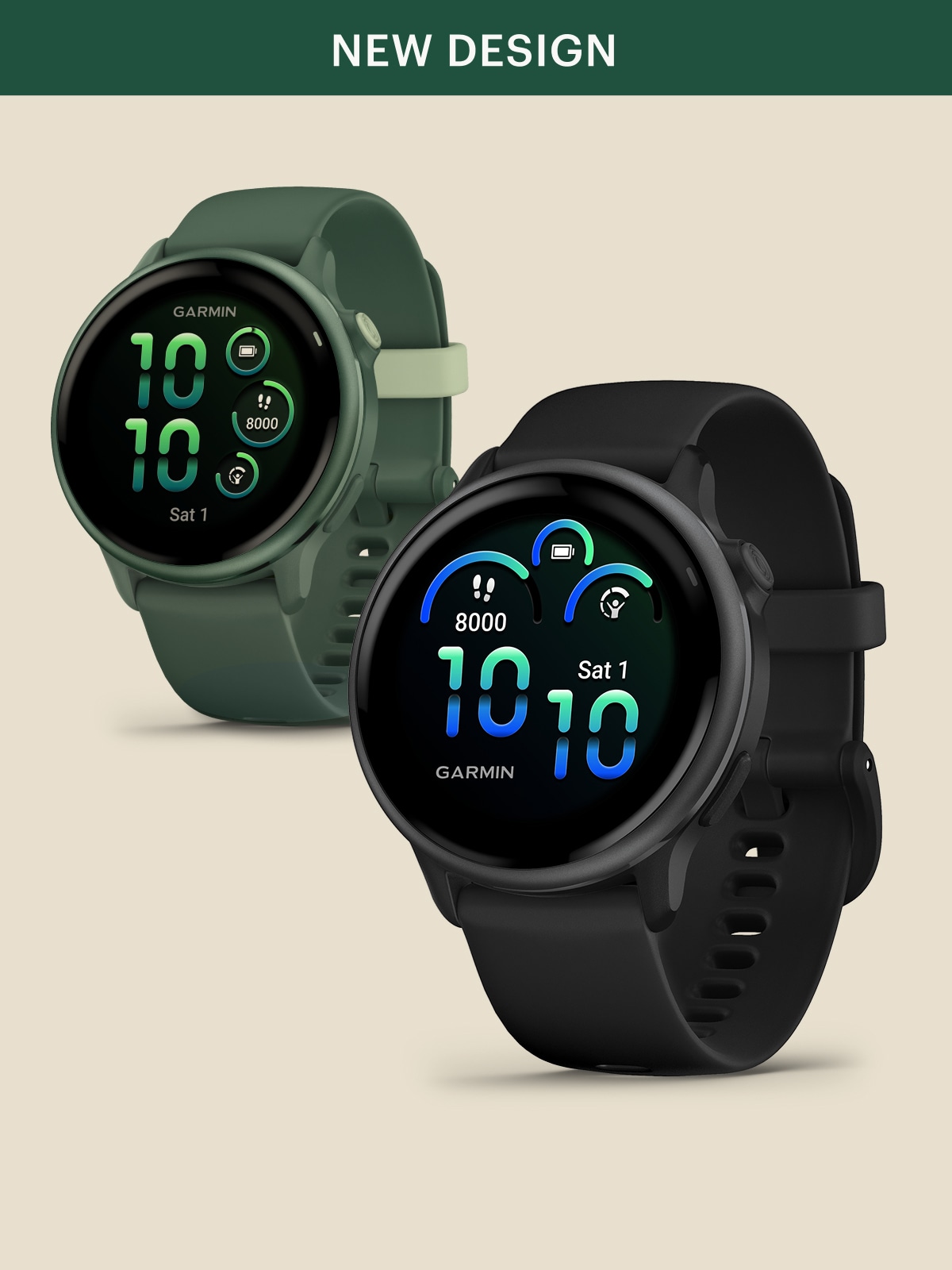Two Garmin Vivoactive 6 watches.