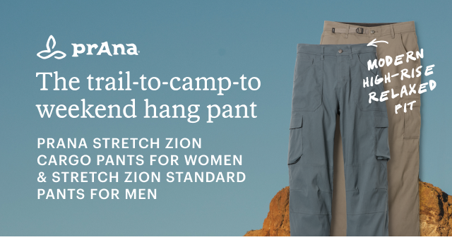 PRANA STRETCH ZION CARGO PANTS FOR WOMEN & STRETCH ZION STANDARD PANTS FOR MEN