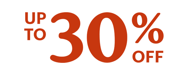 Up to 30% off