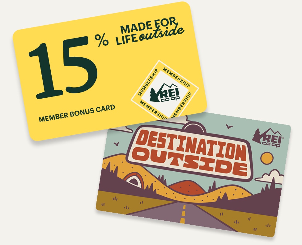 An R E I member bonus card