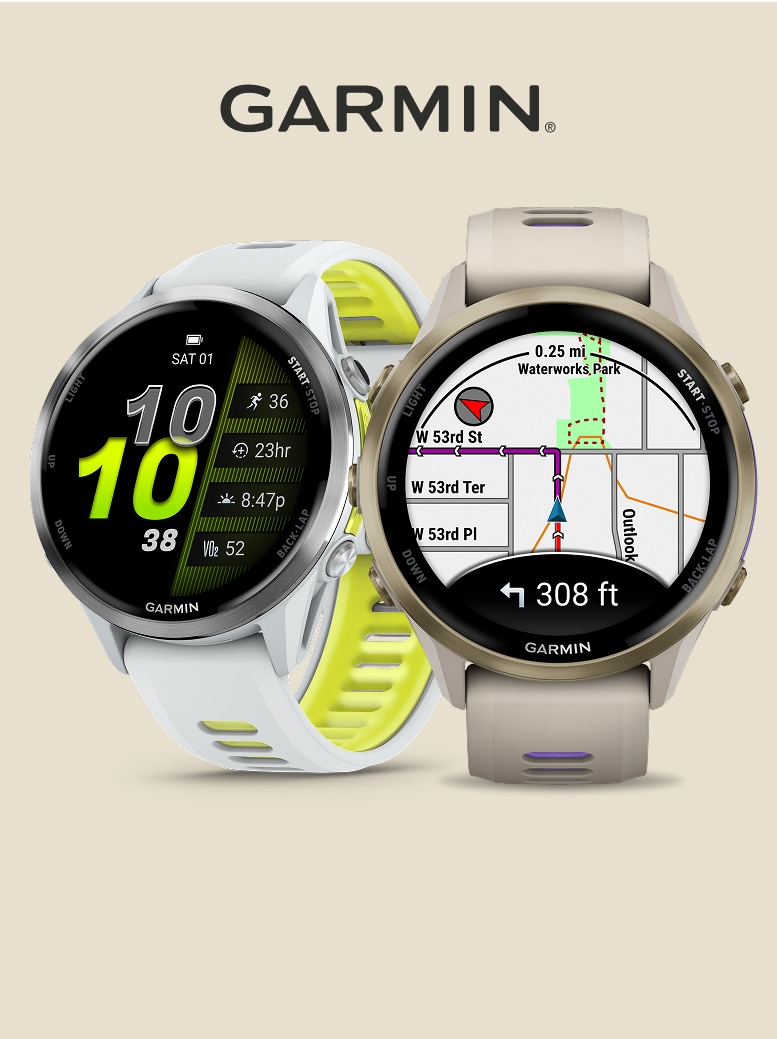 The Garmin Forerunner 570 & 970 watches.