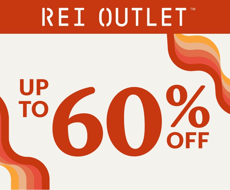 R E I Outlet. Up to 60 percent off.