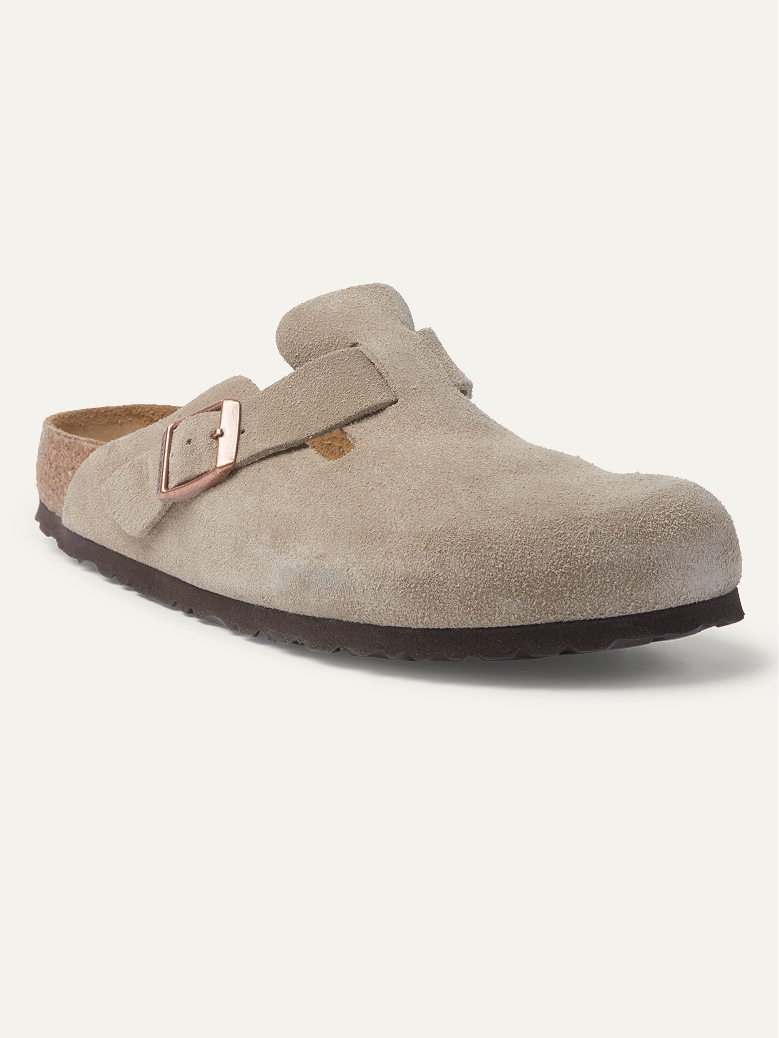 A Birkenstock Boston clog.