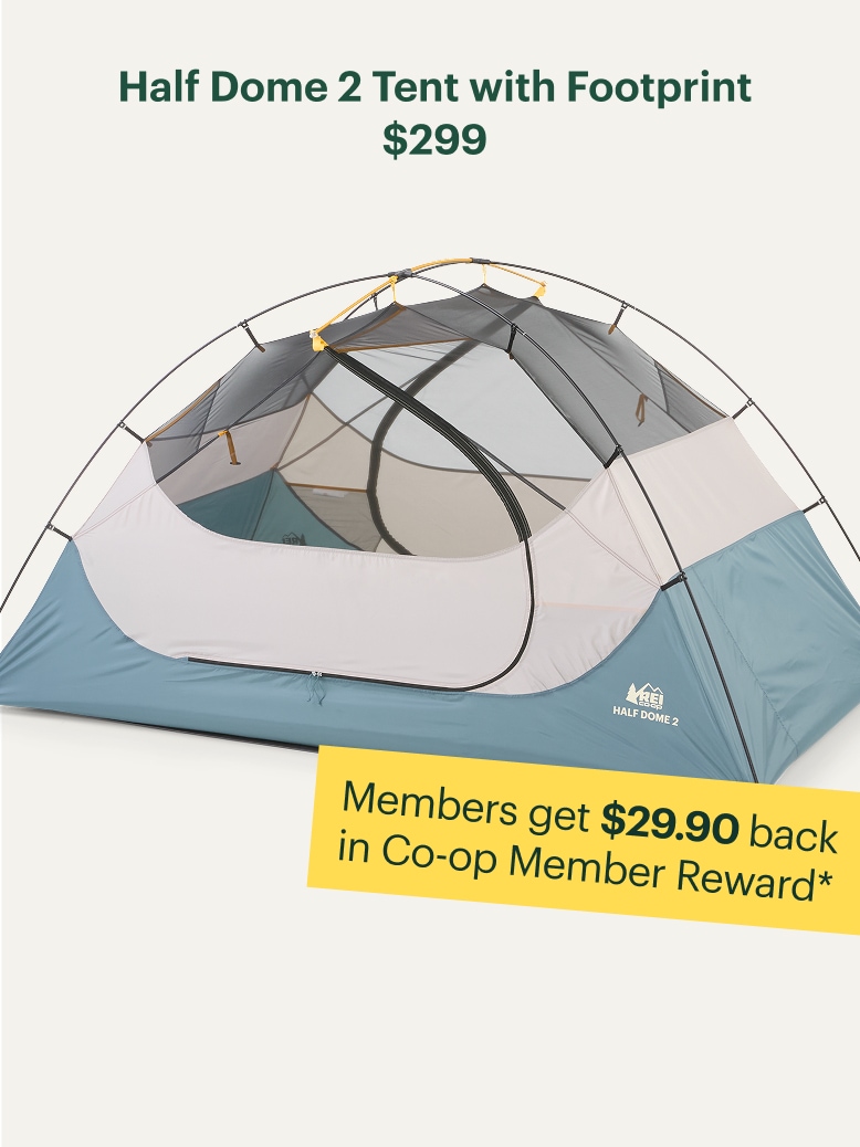 An R E I Co-op Half Dome 2 tent.