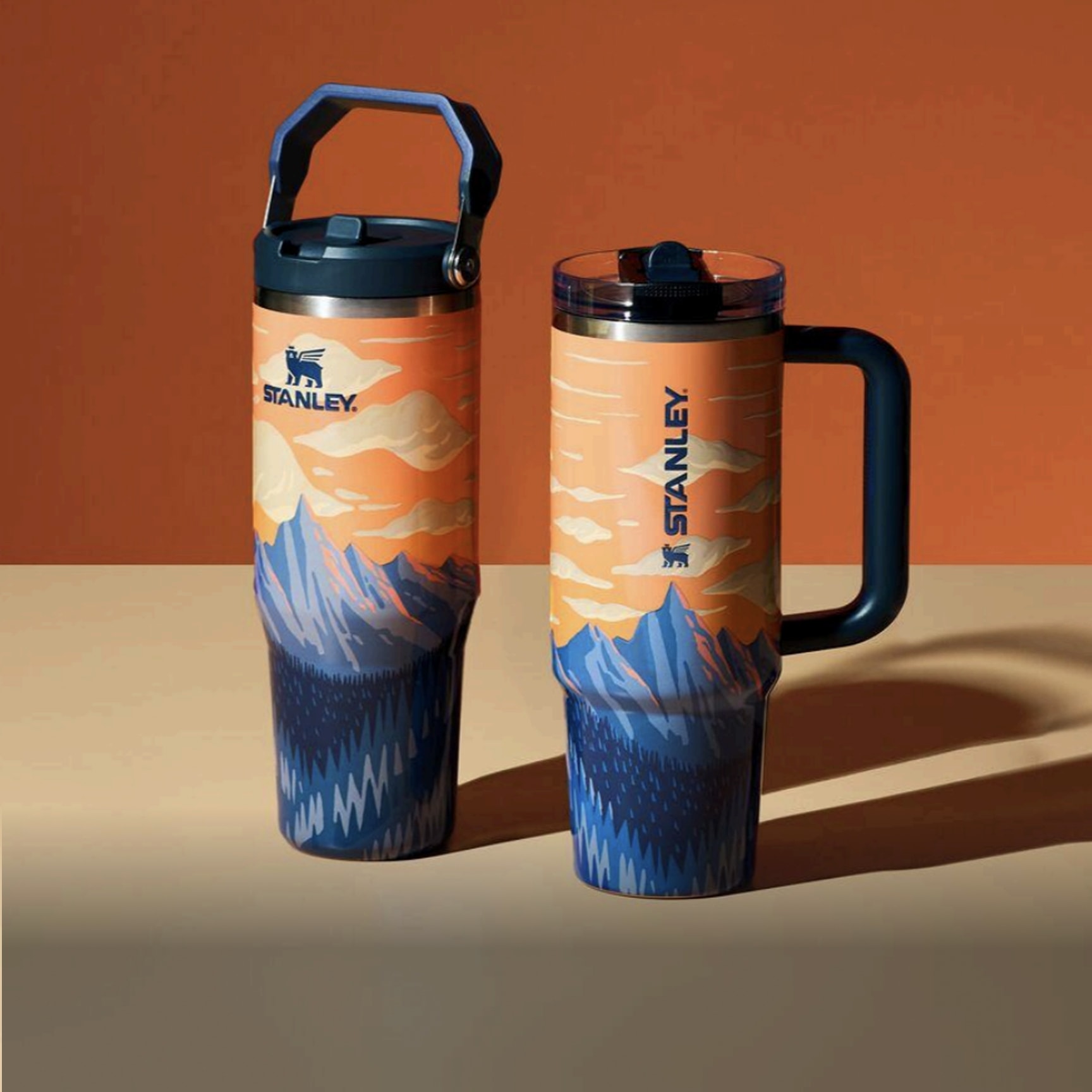 Two limited-edition Stanley cups from the Always With Honor collection.