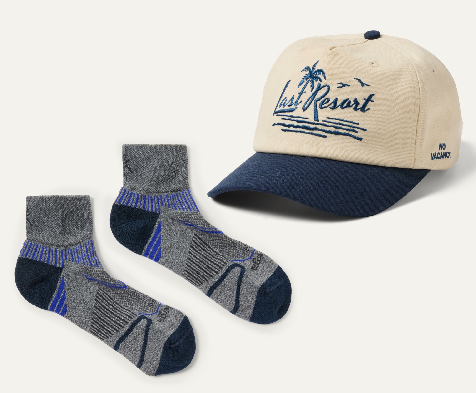 A hat and a pair of socks.