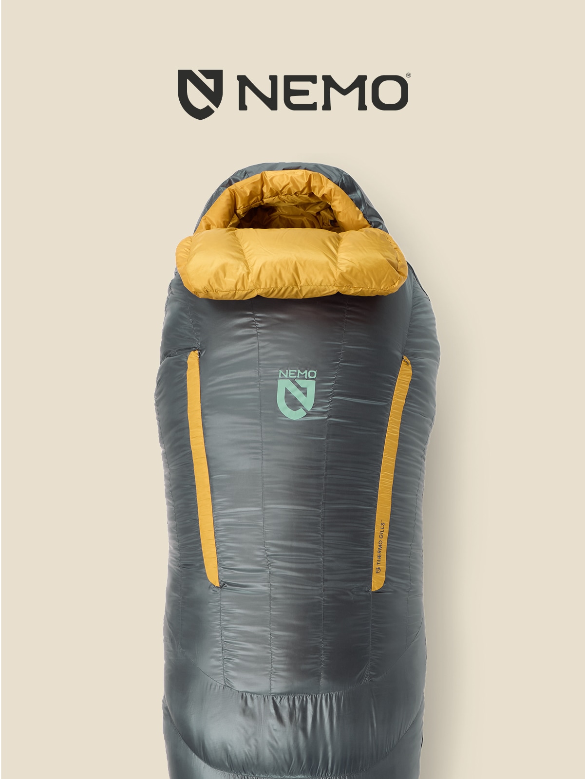 NEMO. A down sleeping bag.