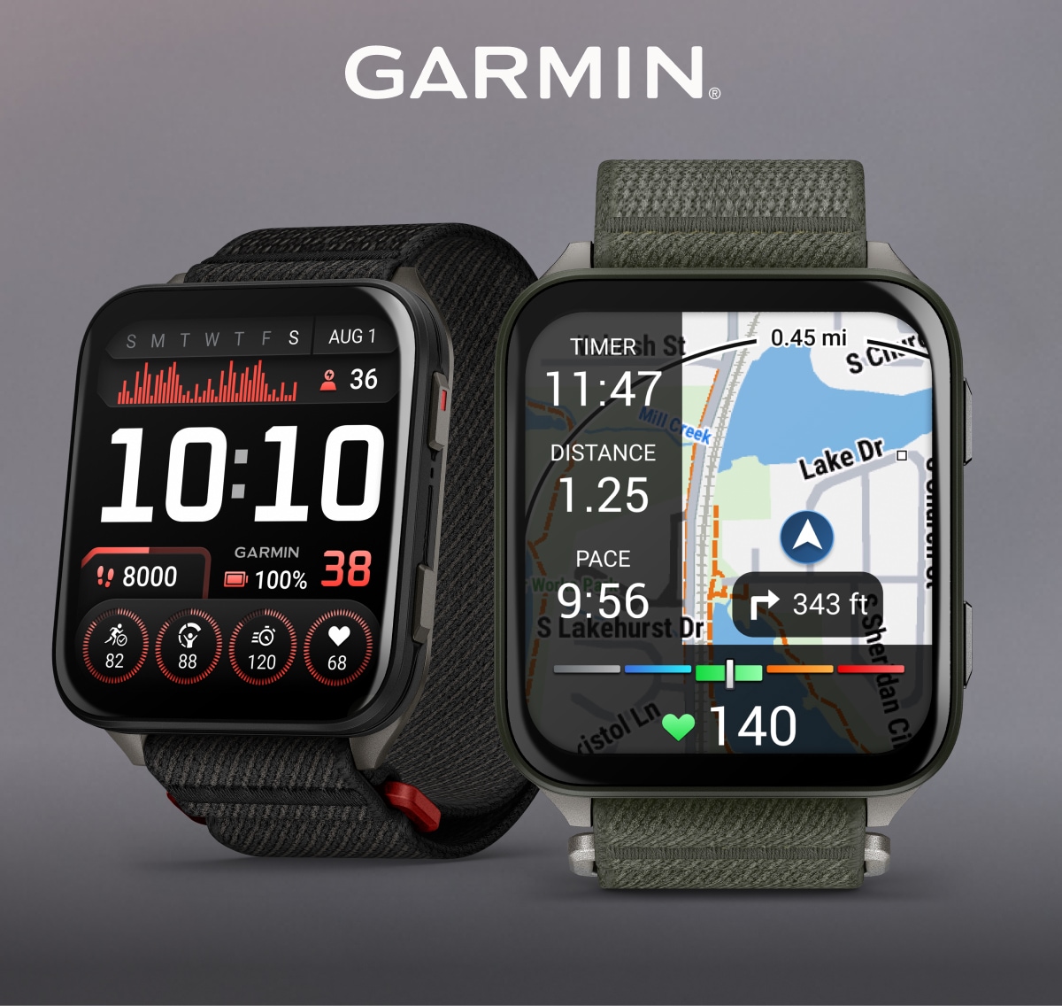 The Garmin Venu X1 GPS smartwatches.