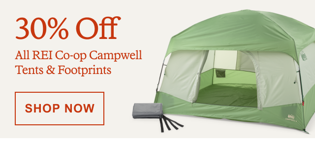 30% Off All REI Co-op Campwell Tents & Footprints. SHOP NOW