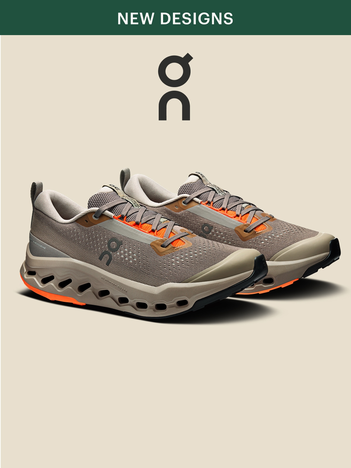 On. A pair of Cloudsurfer Trail 2 shoes.
