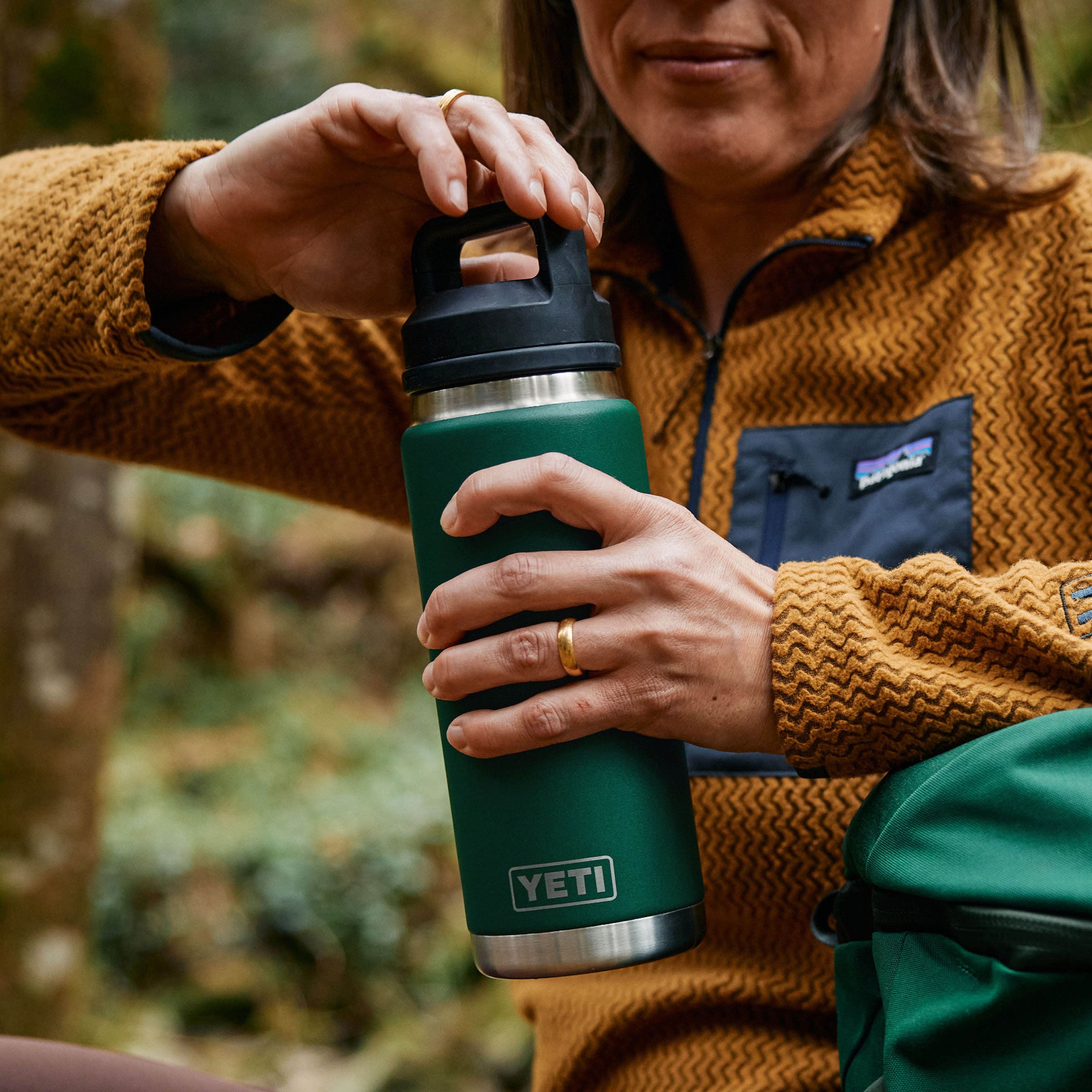 Picture of the YETI Rambler Vacuum Bottle with Chug Cap
