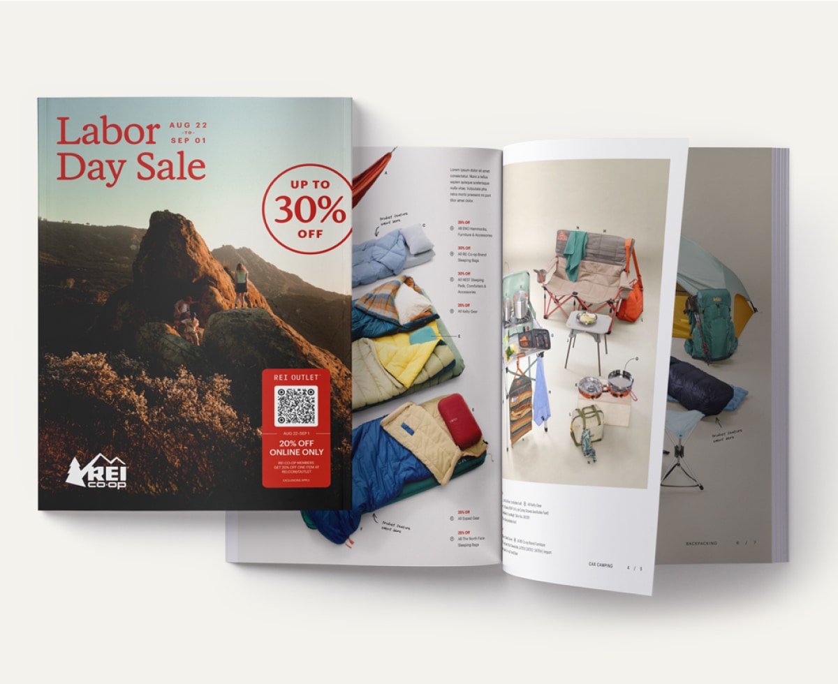 The R E I Labor Day Sale catalog.