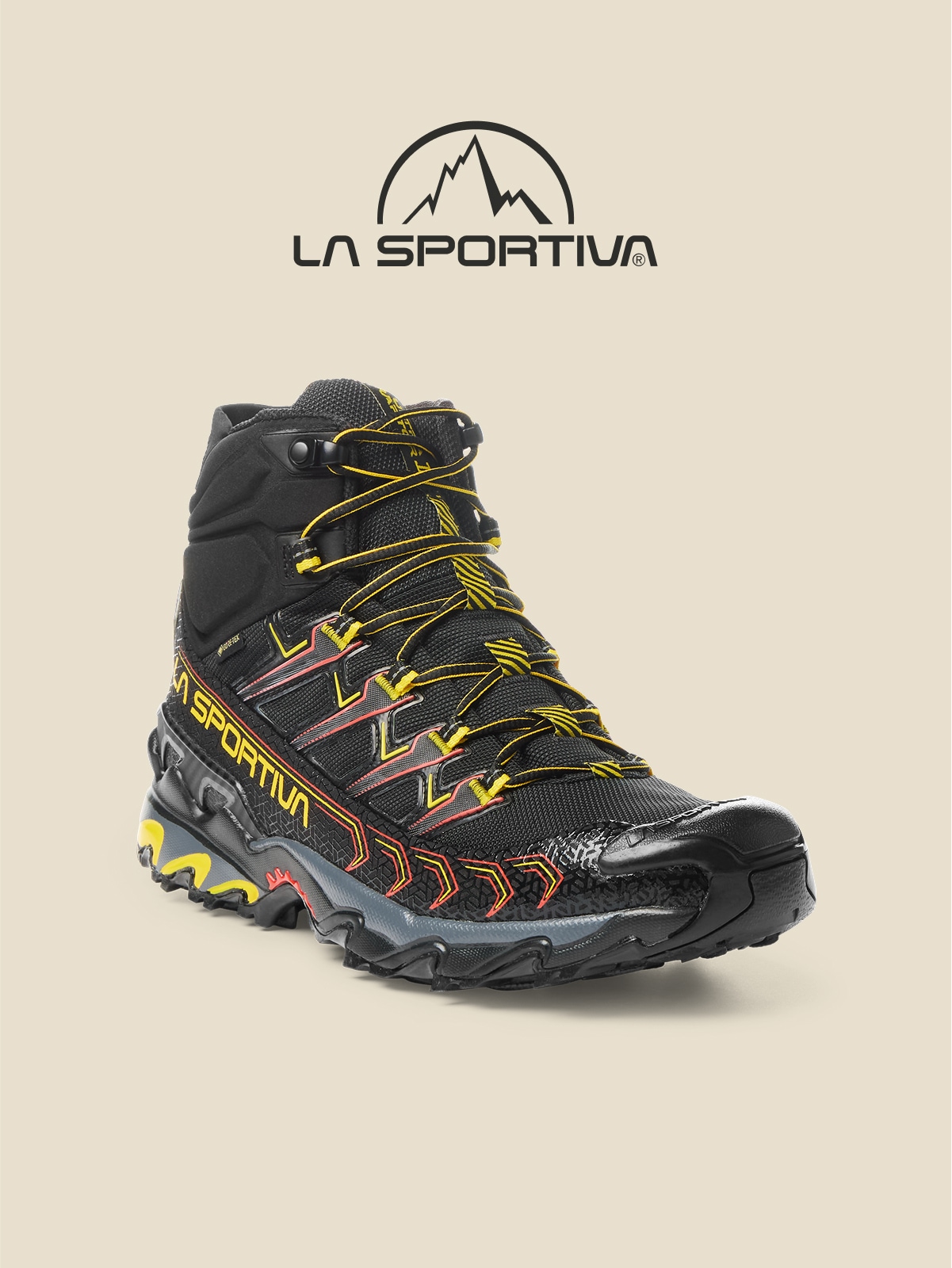 La Sportiva. A hiking boot.