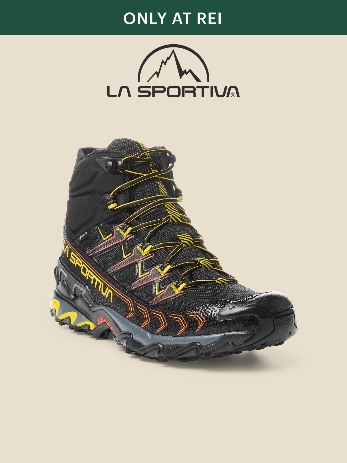 La Sportiva. A hiking boot.
