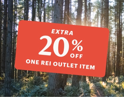 A member coupon for an extra 20 percent off R E I Outlet.