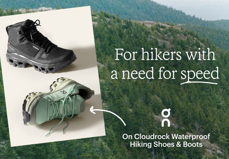 On Cloudrock Waterproof Hiking Shoes & Boots. Headline: For hikers with a need for speed
