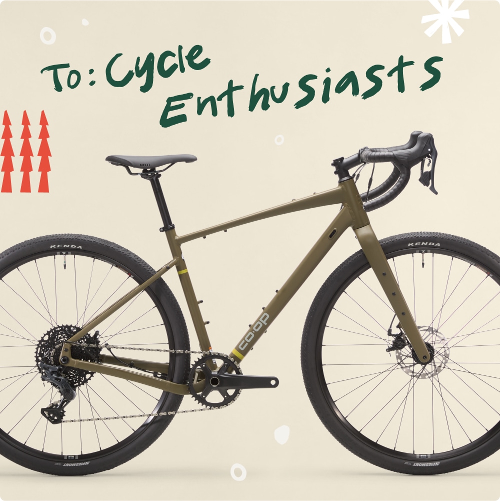 To: Cycle enthusiasts. A Co-op Cycles bike.