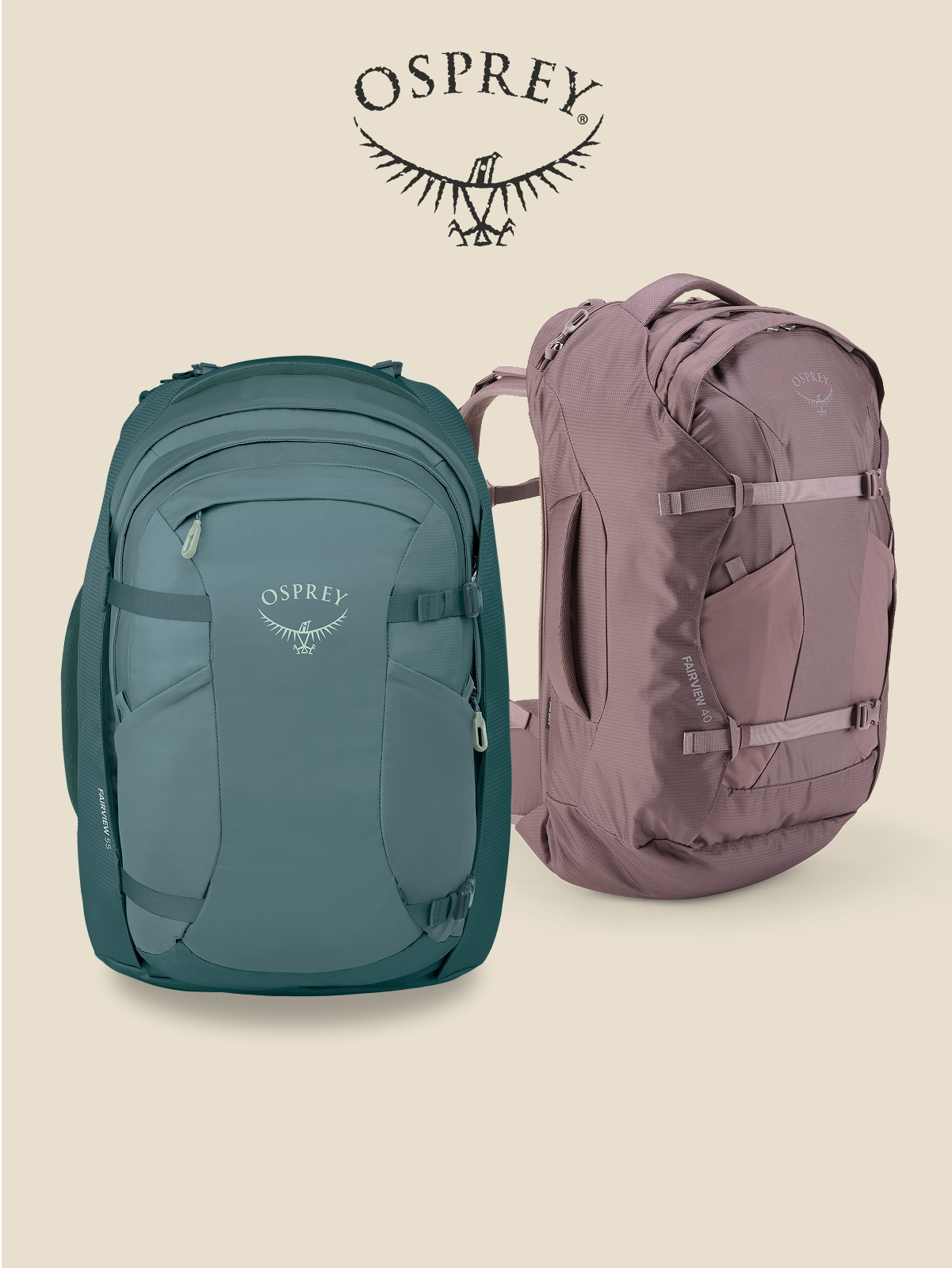 Osprey. Two backpacks.
