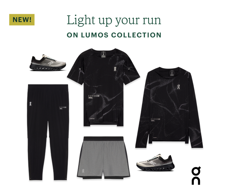 Light up your run. ON LUMOS COLLECTION