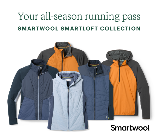 Your all-season running pass. SMARTWOOL SMARTLOFT COLLECTION