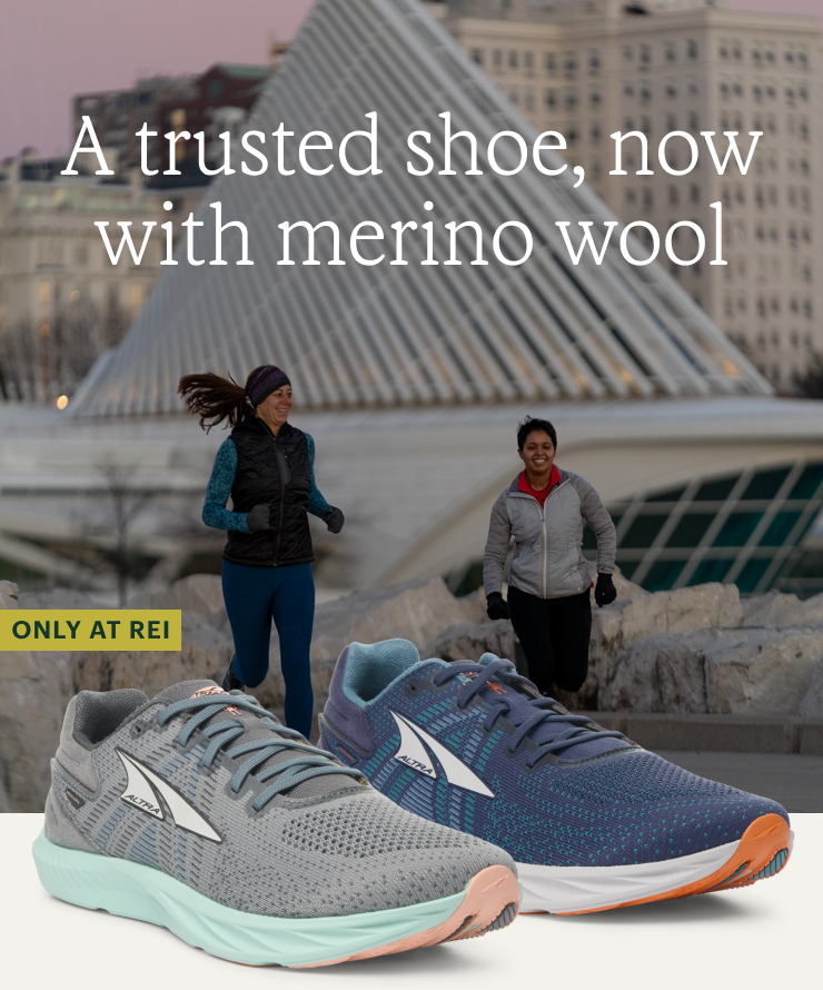 A trusted shoe, now with merino wool. ONLY AT REI