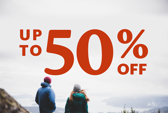Up to 50% off