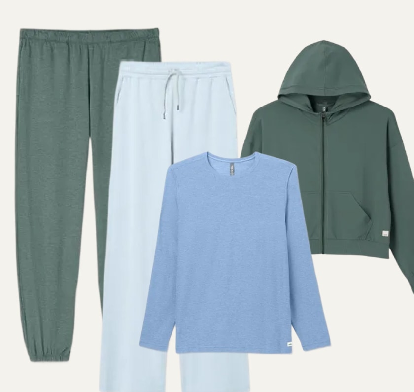 A selection of clothing from the Vuori Halo collection.