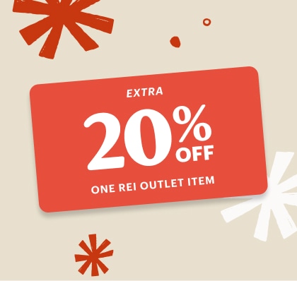 A member coupon for an extra 20% off one R E I Outlet item.