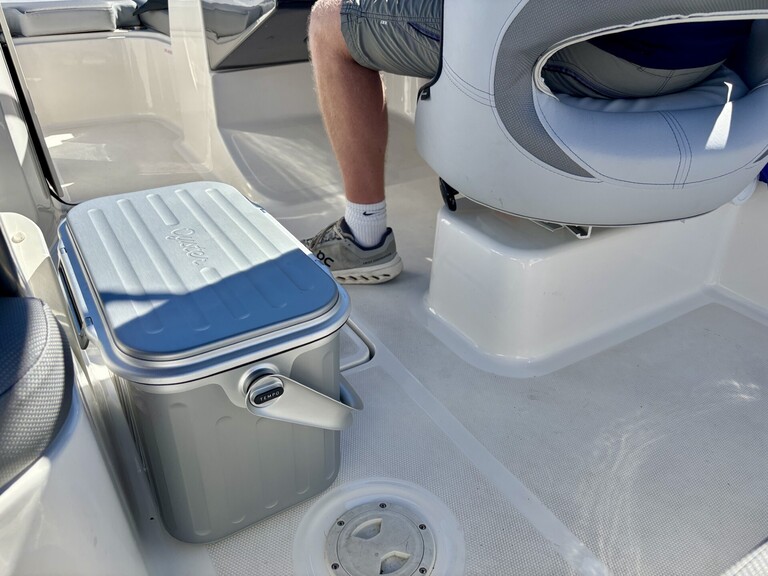 Picture of an Oyster cooler on a boat
