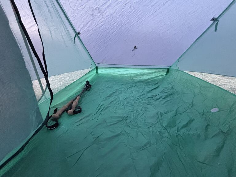 Photo of the inside of the String Ridge tent from Big Agnes.
