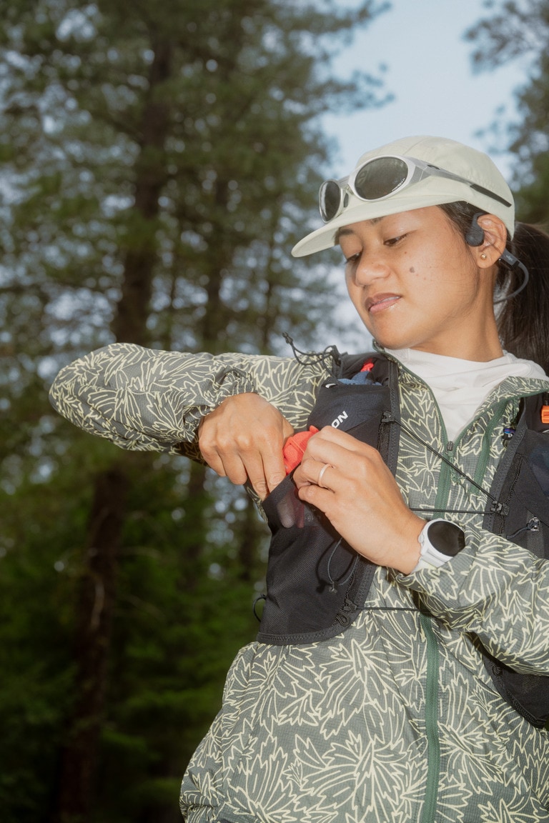 A runner with the COROS Pace 4 watch.