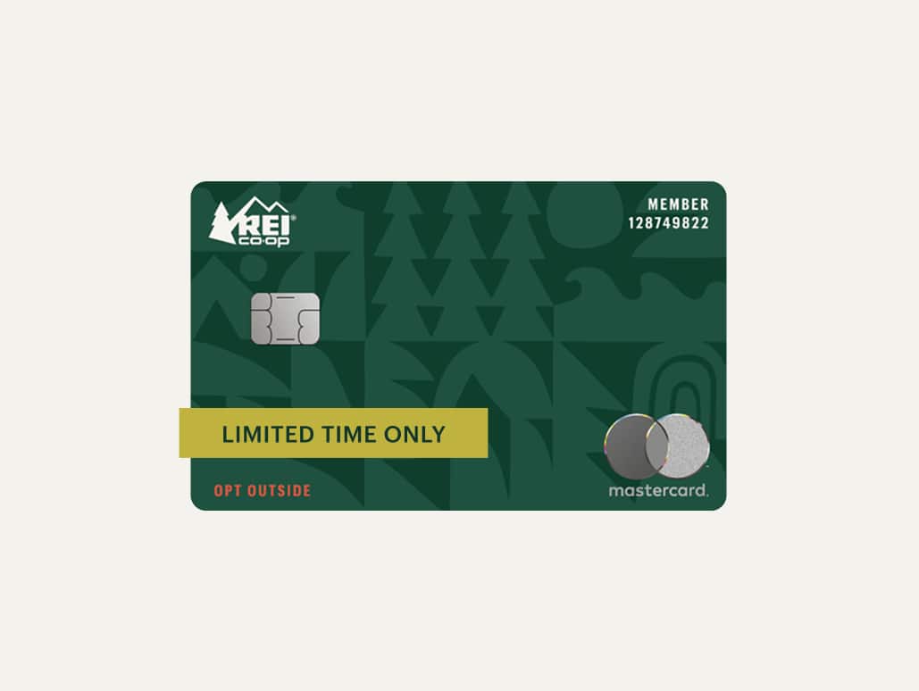 Limited time only! The R E I Co-op Mastercard.