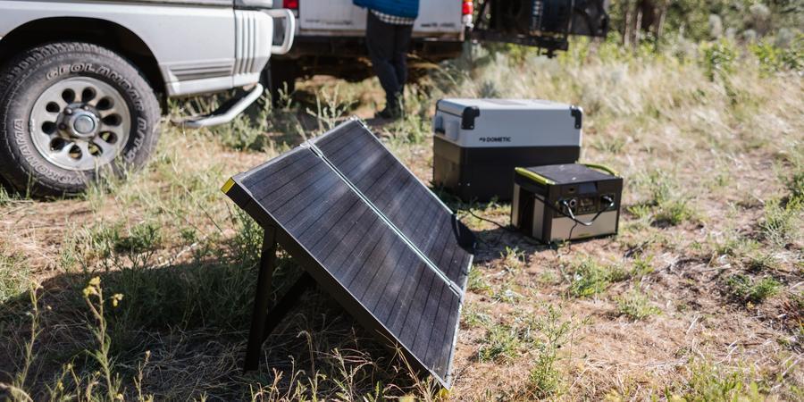 Solar panel with integrated battery for wildlife cameras and other 12V  electronic devices