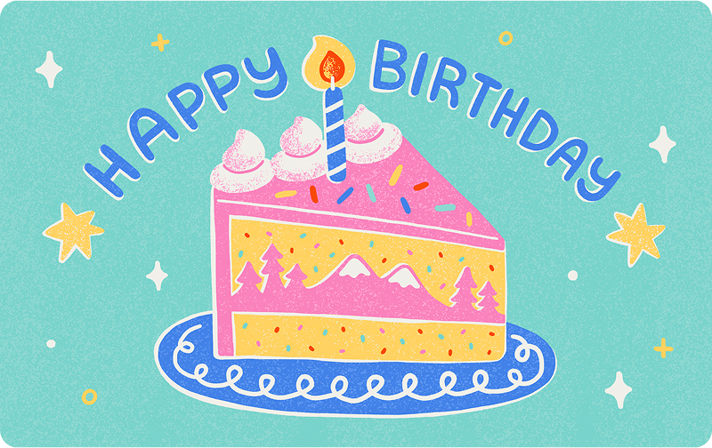 2026 REI Birthday Cake Slice