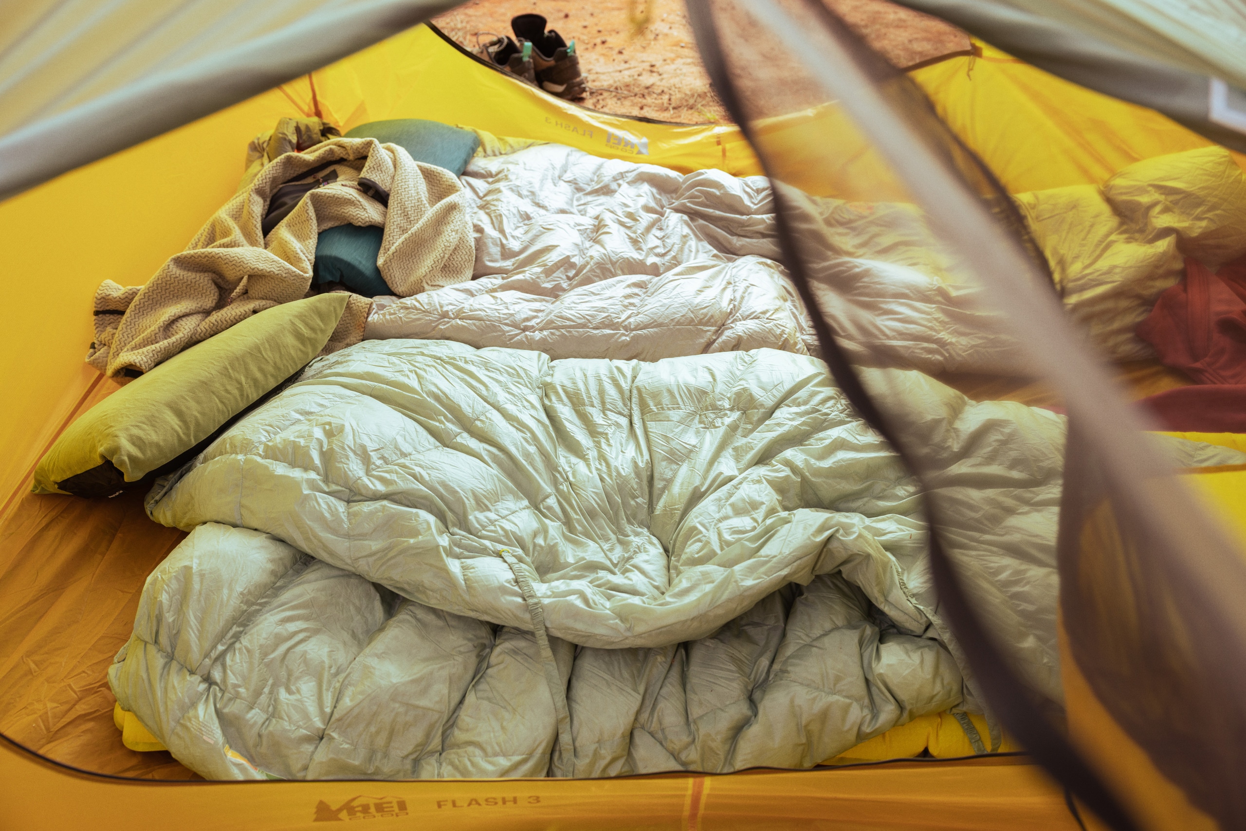 Interior shot of the REI Co-op Flash 3 tent.