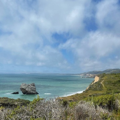 a picture of the California coast