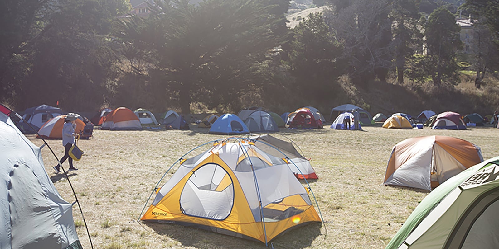 tents at a festival