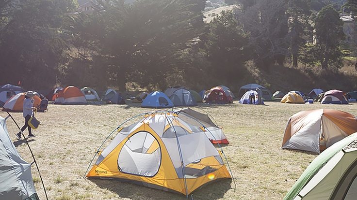 tents at a festival
