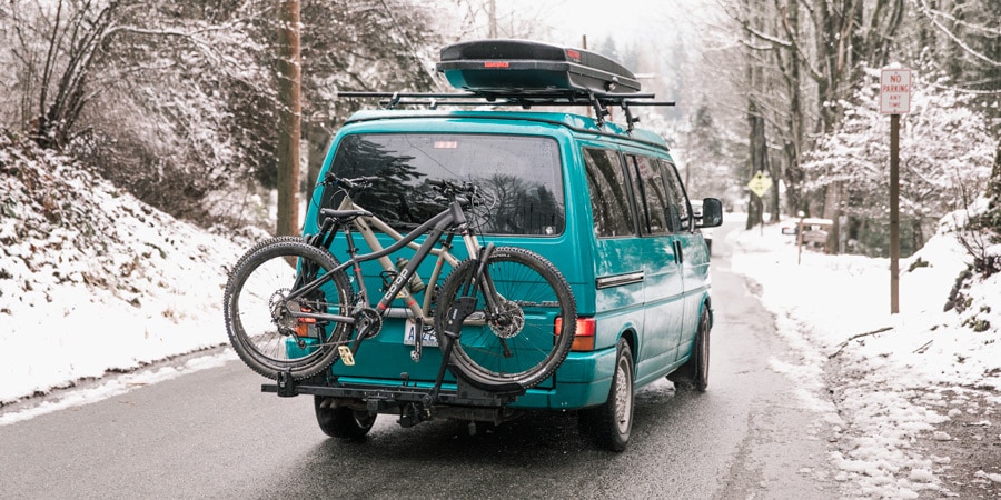 attaching bike rack to car