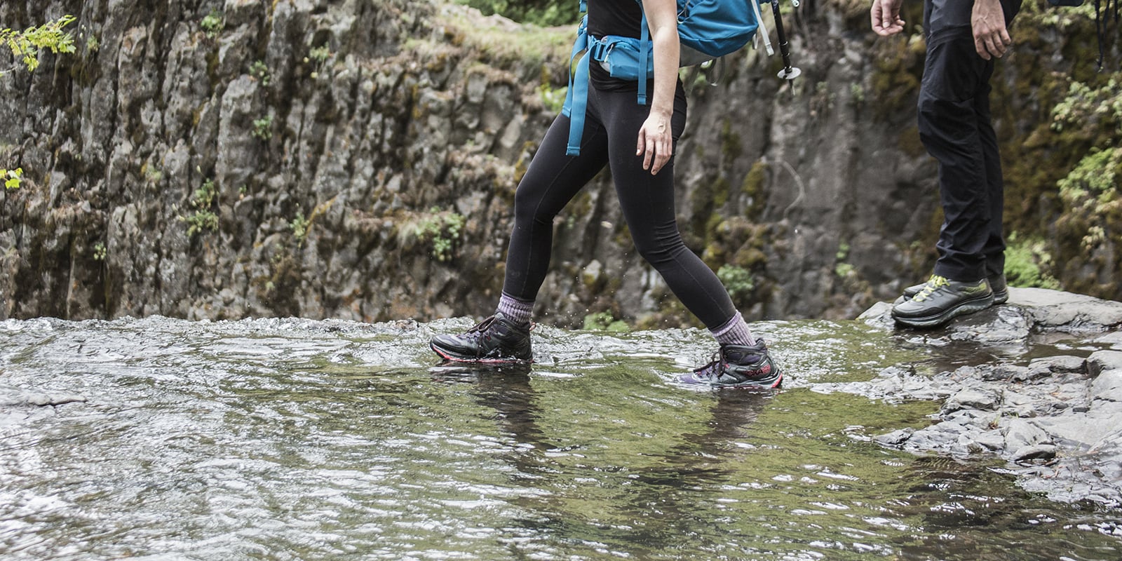 wet hiking boots