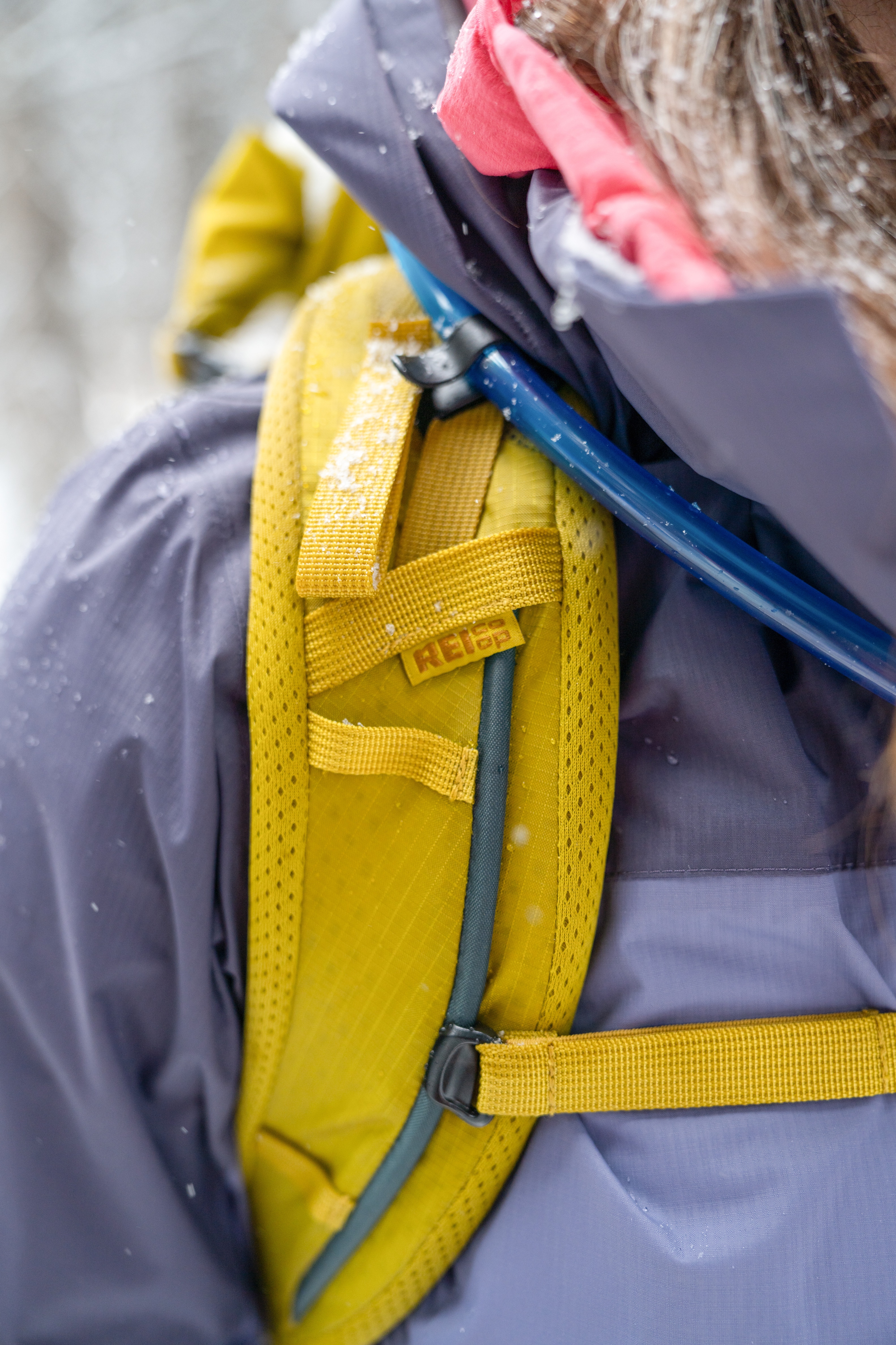 Pack strap close up