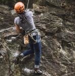 example of the back step rock climbing move