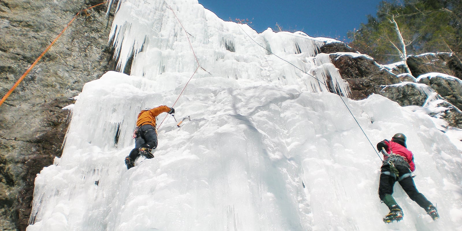 snow and rock climbing shoes