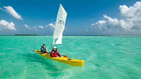 Kayak Sailing in Belize