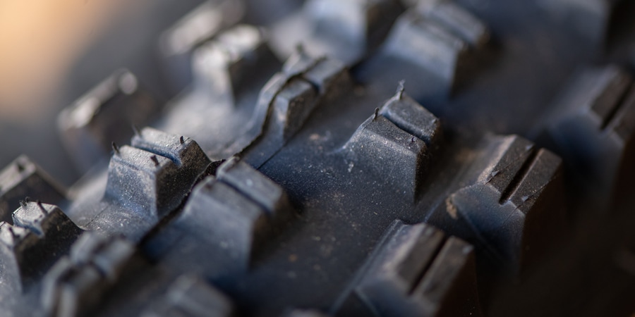 a close up of bike tire tread