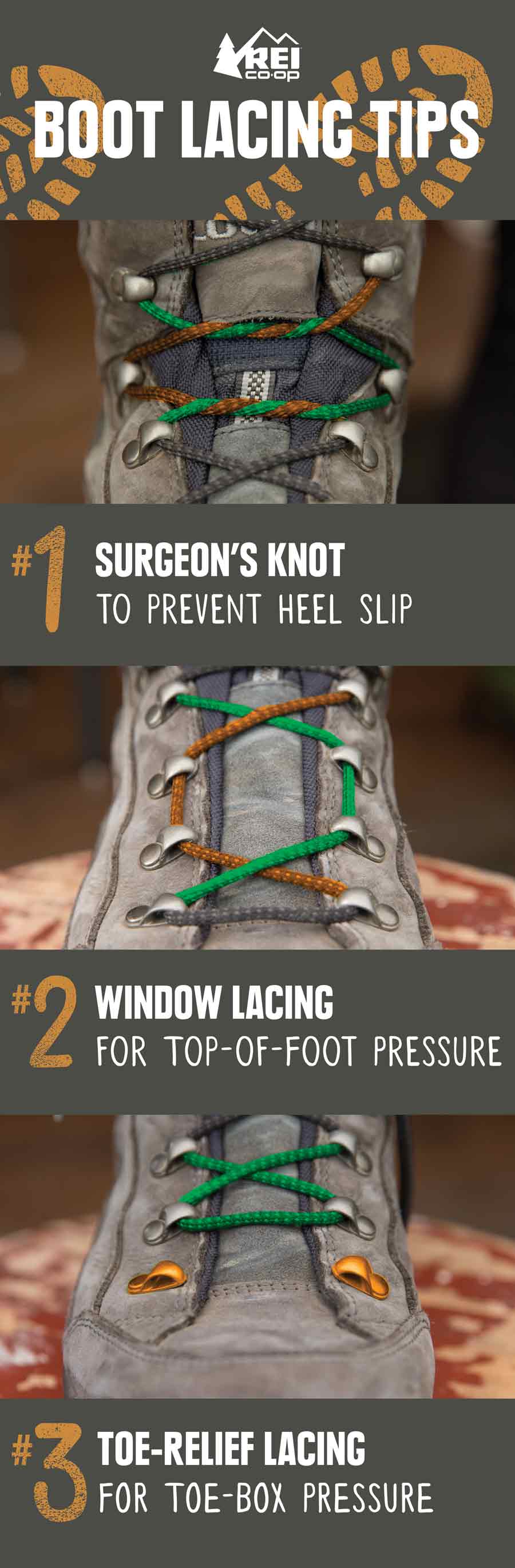 How to Lace \u0026 Tie Hiking Boots | REI Co-op